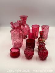 MaxSold Auction: Collection of Cranberry Glass - Oakville (Ontario, Canada) PARTNER MANAGED Estate Sale Online Auction - Lakeshore Road West
