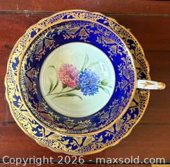 MaxSold Auction:  Double Warrant Paragon Cobalt Gold Hydrangeas Teacup Set Bone China - Oakville (Ontario, Canada) PARTNER MANAGED Estate Sale Online Auction - Lakeshore Road West