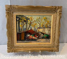 MaxSold Auction: Framed Original Oil Painting of Paris Street Scene Signed by artist Edouard Le Saout (1909–1981)  - Oakville (Ontario, Canada) PARTNER MANAGED Estate Sale Online Auction - Lakeshore Road West