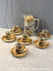 MaxSold Auction: Hand Painted Chocolate Set or Cocoa Pot with 6 Matching Cups and Saucers - Oakville (Ontario, Canada) PARTNER MANAGED Estate Sale Online Auction - Lakeshore Road West