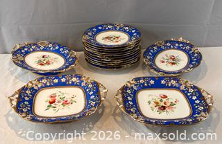 MaxSold Auction: Hand Painted Minton Plates and Serving Dishes. Circa 1850's - Oakville (Ontario, Canada) PARTNER MANAGED Estate Sale Online Auction - Lakeshore Road West
