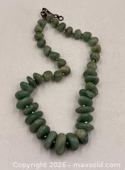 MaxSold Auction: Jade Stone Necklace with Silver Beads - Oakville (Ontario, Canada) PARTNER MANAGED Estate Sale Online Auction - Lakeshore Road West