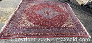 MaxSold Auction: Large Hand Knotted Persian Wool Rug. 9 x 12 feet - Oakville (Ontario, Canada) PARTNER MANAGED Estate Sale Online Auction - Lakeshore Road West