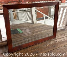 MaxSold Auction: Large Heavy Solid Wood Framed Antique Mirror. - Oakville (Ontario, Canada) PARTNER MANAGED Estate Sale Online Auction - Lakeshore Road West