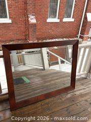 MaxSold Auction: Large Heavy Solid Wood Framed Antique Mirror. - Oakville (Ontario, Canada) PARTNER MANAGED Estate Sale Online Auction - Lakeshore Road West