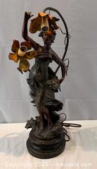 MaxSold Auction: Large Moreau Art Nouveau Figural Spelter Bronze Table Lamp - Oakville (Ontario, Canada) PARTNER MANAGED Estate Sale Online Auction - Lakeshore Road West