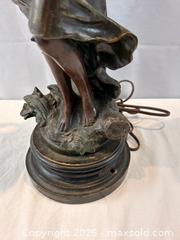 MaxSold Auction: Large Moreau Art Nouveau Figural Spelter Bronze Table Lamp - Oakville (Ontario, Canada) PARTNER MANAGED Estate Sale Online Auction - Lakeshore Road West