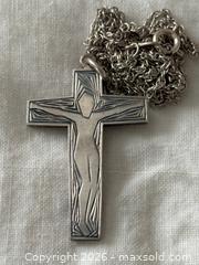 MaxSold Auction: Long Sterling Silver Necklace with Cross Pendant - Oakville (Ontario, Canada) PARTNER MANAGED Estate Sale Online Auction - Lakeshore Road West