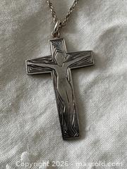 MaxSold Auction: Long Sterling Silver Necklace with Cross Pendant - Oakville (Ontario, Canada) PARTNER MANAGED Estate Sale Online Auction - Lakeshore Road West