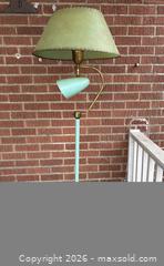 MaxSold Auction: MCM Mid Century Modern Floor Lamp with Metal, Glass Shade and Paper Shades - Oakville (Ontario, Canada) PARTNER MANAGED Estate Sale Online Auction - Lakeshore Road West