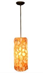 MaxSold Auction: Mid-Century Modern Chunky Rock Peach Lucite Pendant Light with Brass Accents - Oakville (Ontario, Canada) PARTNER MANAGED Estate Sale Online Auction - Lakeshore Road West