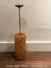 MaxSold Auction: Mid-Century Modern Chunky Rock Peach Lucite Pendant Light with Brass Accents - Oakville (Ontario, Canada) PARTNER MANAGED Estate Sale Online Auction - Lakeshore Road West