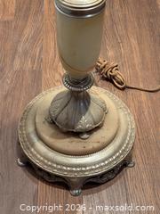 MaxSold Auction: Near Pair of Vintage Art Deco-style Torchiere Floor Lamps with Marble or Onyx - Oakville (Ontario, Canada) PARTNER MANAGED Estate Sale Online Auction - Lakeshore Road West