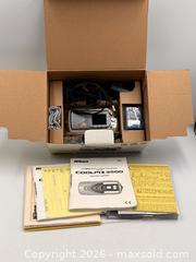 MaxSold Auction:  Nikon Coolpix 3500 digital camera. In Original Box with Accessories - Oakville (Ontario, Canada) PARTNER MANAGED Estate Sale Online Auction - Lakeshore Road West