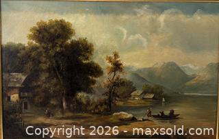MaxSold Auction: Original Oil Painting of Landscape Scene with a Serene River - Oakville (Ontario, Canada) PARTNER MANAGED Estate Sale Online Auction - Lakeshore Road West