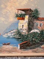 MaxSold Auction: Original Oil Painting of Mediterranean Seaside Landscape. Signed by artist - Oakville (Ontario, Canada) PARTNER MANAGED Estate Sale Online Auction - Lakeshore Road West