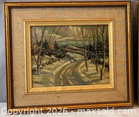 MaxSold Auction: Original Oil Painting of Ontario Winter Landscape. Signed by artist Sydney Berne (1921-2013) - Oakville (Ontario, Canada) PARTNER MANAGED Estate Sale Online Auction - Lakeshore Road West