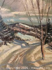 MaxSold Auction: Original Oil Painting of Ontario Winter Landscape. Signed by artist Sydney Berne (1921-2013) - Oakville (Ontario, Canada) PARTNER MANAGED Estate Sale Online Auction - Lakeshore Road West