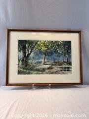 MaxSold Auction: Original Watercolour of Forest Scene, Signed by Artist Art B. Cunanan - Oakville (Ontario, Canada) PARTNER MANAGED Estate Sale Online Auction - Lakeshore Road West