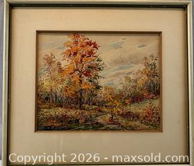 MaxSold Auction: Original Watercolour Painting, of Fall Colours Singed by Artist J.E. Mortimer - Oakville (Ontario, Canada) PARTNER MANAGED Estate Sale Online Auction - Lakeshore Road West
