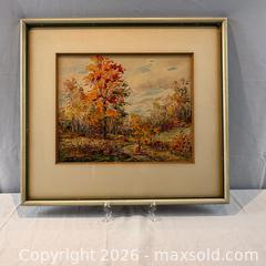 MaxSold Auction: Original Watercolour Painting, of Fall Colours Singed by Artist J.E. Mortimer - Oakville (Ontario, Canada) PARTNER MANAGED Estate Sale Online Auction - Lakeshore Road West