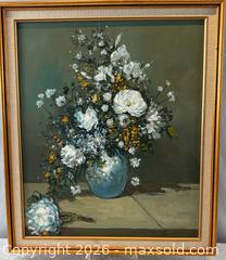 MaxSold Auction: Orignal Oil Painting of Still Life with Flowers. Signed by artist. - Oakville (Ontario, Canada) PARTNER MANAGED Estate Sale Online Auction - Lakeshore Road West