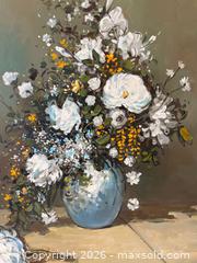 MaxSold Auction: Orignal Oil Painting of Still Life with Flowers. Signed by artist. - Oakville (Ontario, Canada) PARTNER MANAGED Estate Sale Online Auction - Lakeshore Road West