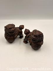 MaxSold Auction: Pair of Carved Wooden Chinese Foo Dog statues - Oakville (Ontario, Canada) PARTNER MANAGED Estate Sale Online Auction - Lakeshore Road West