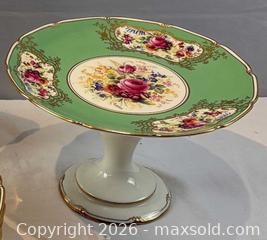 MaxSold Auction: Pair of Royal Doulton Hand Painted Cake Stands. Signed by Artist Signed C. Dean *companion to Lot 67 - Oakville (Ontario, Canada) PARTNER MANAGED Estate Sale Online Auction - Lakeshore Road West