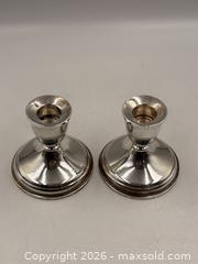 MaxSold Auction: Pair of Sterling Silver Candlestick Holders - Oakville (Ontario, Canada) PARTNER MANAGED Estate Sale Online Auction - Lakeshore Road West