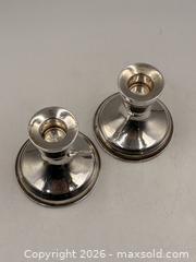 MaxSold Auction: Pair of Sterling Silver Candlestick Holders - Oakville (Ontario, Canada) PARTNER MANAGED Estate Sale Online Auction - Lakeshore Road West
