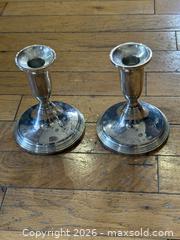 MaxSold Auction: Pair of Sterling Silver Candlestick Holders - Oakville (Ontario, Canada) PARTNER MANAGED Estate Sale Online Auction - Lakeshore Road West