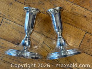 MaxSold Auction: Pair of Sterling Silver Candlestick Holders - Oakville (Ontario, Canada) PARTNER MANAGED Estate Sale Online Auction - Lakeshore Road West