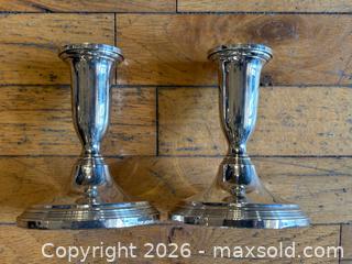 MaxSold Auction: Pair of Sterling Silver Candlestick Holders - Oakville (Ontario, Canada) PARTNER MANAGED Estate Sale Online Auction - Lakeshore Road West