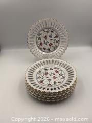 MaxSold Auction: Serving Plates and Matching Dessert Plates, "Florence" Designed by J Furmani - Oakville (Ontario, Canada) PARTNER MANAGED Estate Sale Online Auction - Lakeshore Road West