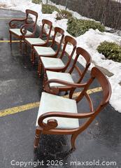MaxSold Auction: Set 6 of Antique Mahogany Dining Room Chairs - Oakville (Ontario, Canada) PARTNER MANAGED Estate Sale Online Auction - Lakeshore Road West