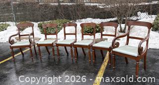 MaxSold Auction: Set 6 of Antique Mahogany Dining Room Chairs - Oakville (Ontario, Canada) PARTNER MANAGED Estate Sale Online Auction - Lakeshore Road West