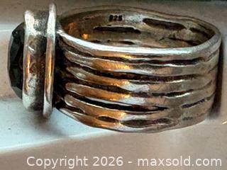 MaxSold Auction: Sterling Silver With Large Green Quartz.  Size: 9.5 - Oakville (Ontario, Canada) PARTNER MANAGED Estate Sale Online Auction - Lakeshore Road West