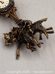 MaxSold Auction: Sterling Silver with Marcasite, Neiman Marcus Brooch with Swiss Made Watch.  - Oakville (Ontario, Canada) PARTNER MANAGED Estate Sale Online Auction - Lakeshore Road West