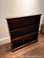 MaxSold Auction: Victorian-style Mahogany Open Bookcase with 2 Shelves *Companion to Lot #379 - Oakville (Ontario, Canada) PARTNER MANAGED Estate Sale Online Auction - Lakeshore Road West