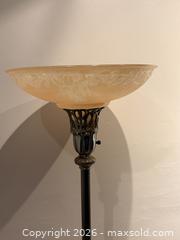 MaxSold Auction: Vintage Art Deco Torchiere Floor Lamp. Circa 1930s or 1940s.  - Oakville (Ontario, Canada) PARTNER MANAGED Estate Sale Online Auction - Lakeshore Road West