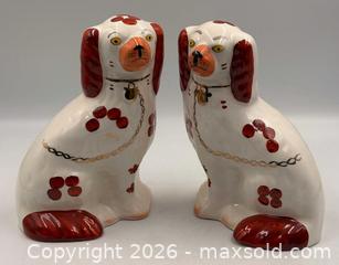 MaxSold Auction: Vintage Arthur Wood Staffordshire Spaniel Dogs: Russet and White Pair - Oakville (Ontario, Canada) PARTNER MANAGED Estate Sale Online Auction - Lakeshore Road West
