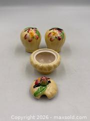 MaxSold Auction: Vintage Carlton Ware 'Apple Blossom' Cruet Set: Salt, Pepper and Mustard Pot - Oakville (Ontario, Canada) PARTNER MANAGED Estate Sale Online Auction - Lakeshore Road West