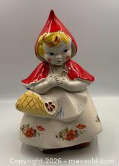 MaxSold Auction: Vintage Hull Ceramic 13" Little Red Riding Hood Cookie Jar Collectible Farmhouse Decor - Oakville (Ontario, Canada) PARTNER MANAGED Estate Sale Online Auction - Lakeshore Road West