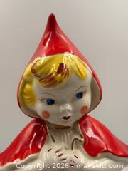MaxSold Auction: Vintage Hull Ceramic 13" Little Red Riding Hood Cookie Jar Collectible Farmhouse Decor - Oakville (Ontario, Canada) PARTNER MANAGED Estate Sale Online Auction - Lakeshore Road West