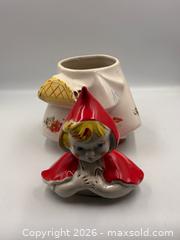 MaxSold Auction: Vintage Hull Ceramic 13" Little Red Riding Hood Cookie Jar Collectible Farmhouse Decor - Oakville (Ontario, Canada) PARTNER MANAGED Estate Sale Online Auction - Lakeshore Road West