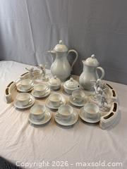MaxSold Auction:  Vintage Hutschenreuther Dresden Porcelain Coffee and Tea Service Set - with Additions - Oakville (Ontario, Canada) PARTNER MANAGED Estate Sale Online Auction - Lakeshore Road West
