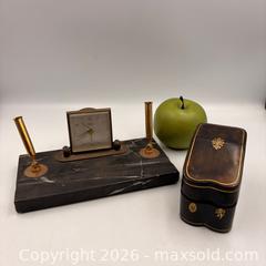 MaxSold Auction: Vintage Italian Desk Organizer and Leather Card Case - Oakville (Ontario, Canada) PARTNER MANAGED Estate Sale Online Auction - Lakeshore Road West