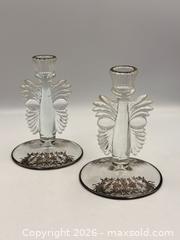 MaxSold Auction: Vintage Mid-Century Modern Murano-style Hand-blown Art Glass and Silver Overlay Art Deco Candle Holders - Oakville (Ontario, Canada) PARTNER MANAGED Estate Sale Online Auction - Lakeshore Road West