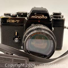 MaxSold Auction: Vintage Minolta XE-7 and Accessories  - Oakville (Ontario, Canada) PARTNER MANAGED Estate Sale Online Auction - Lakeshore Road West